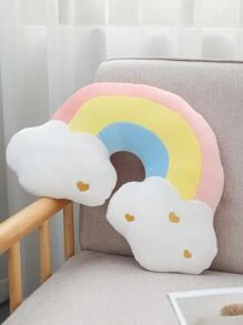 1pc Rainbow Design Decorative Pillow