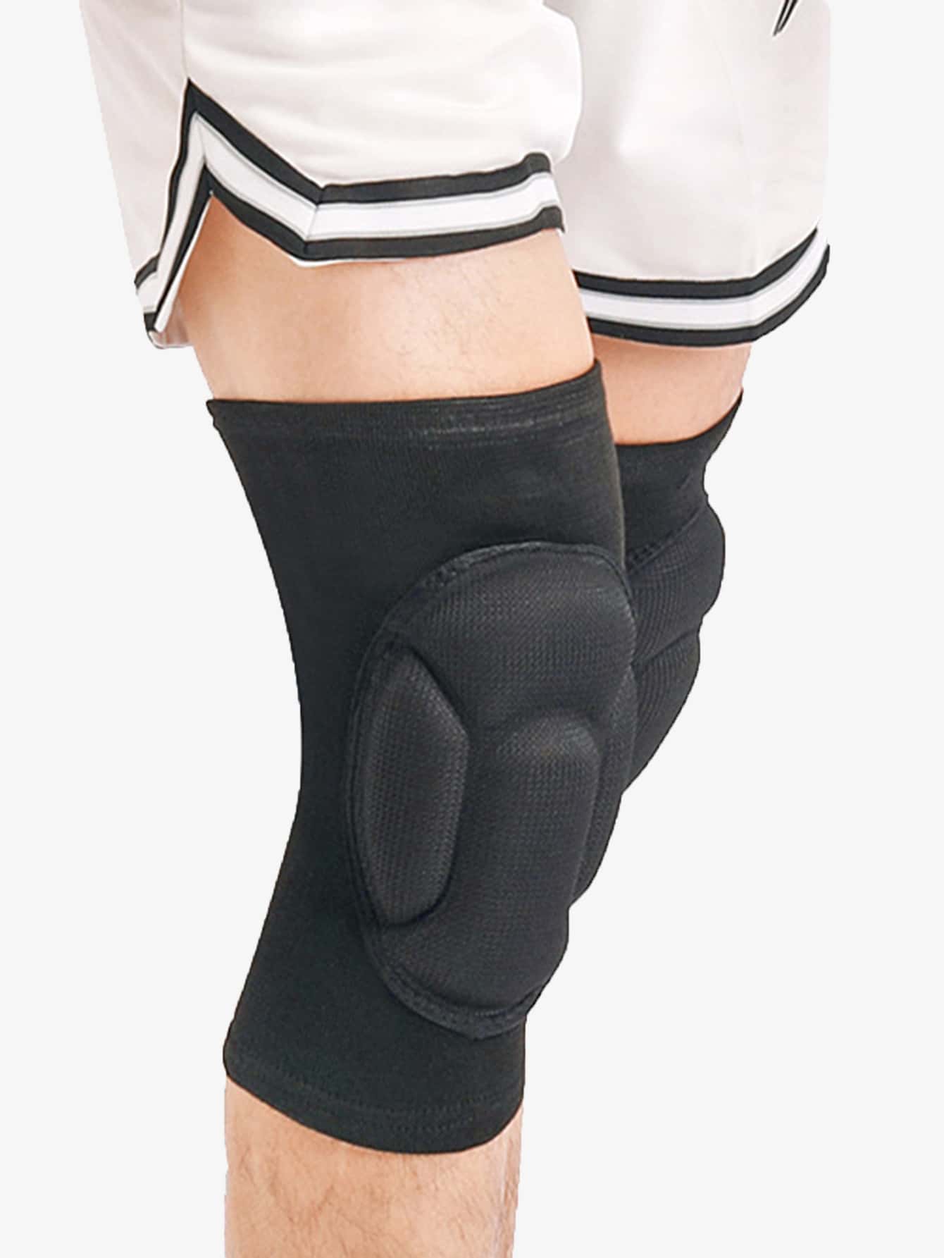 1pc Solid Knee Pad - Black - View 1