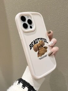 Bear Pattern Phone Case - Multicolor - View 2