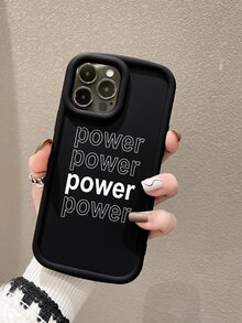 Letter Graphic Phone Case - Multicolor - View 1