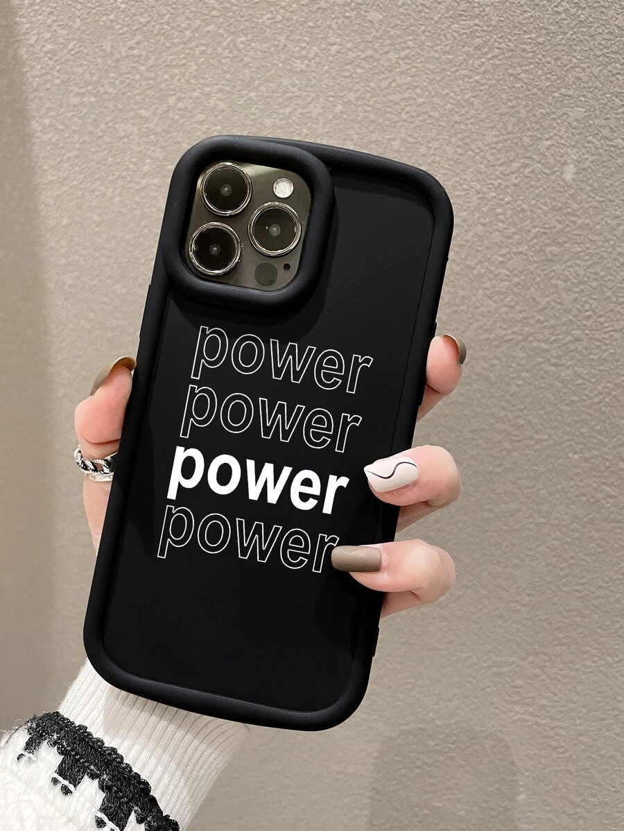 Letter Graphic Phone Case - Multicolor - View 1