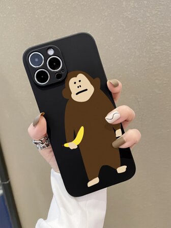 苹果卡通猴子印花手机壳防水防震防摔防刮