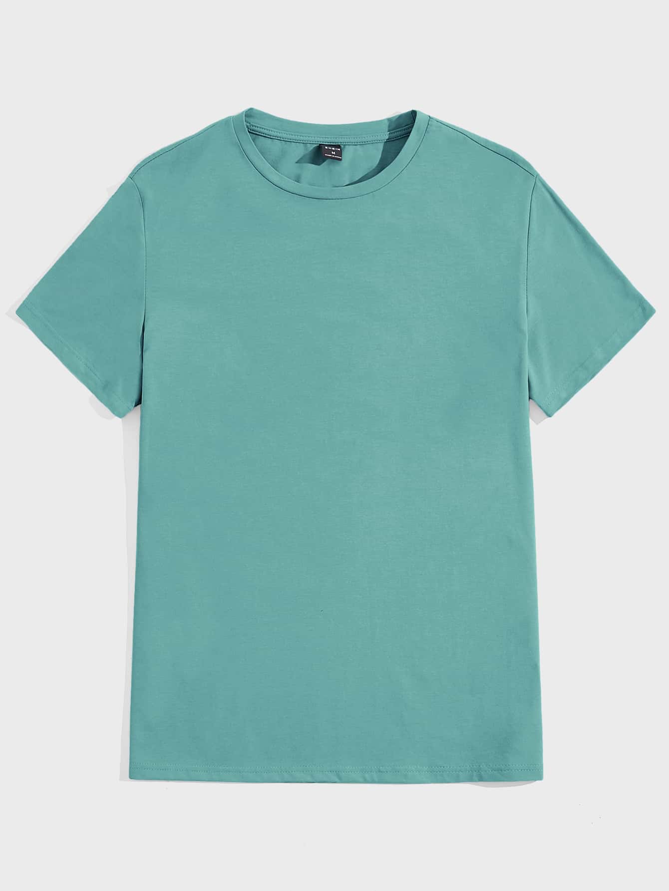 Manfinity NiteLyfe Men Round Neck Solid Tee - Green - View 1