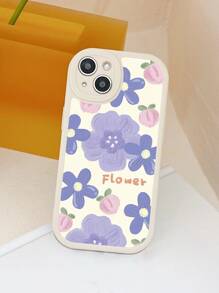 Flower Pattern Phone Case With Lanyard - Multicolor - View 5