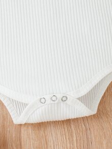 Bebé Body de tirantes fruncido & Shorts bajo a capas & Accesorio Diadema - Multicolor - Ver 6