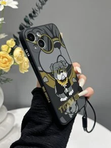 卡通图案手机壳，带挂绳 - 彩色 - 查看 2