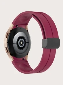 矽膠錶帶兼容三星星系手表5/4 - 酒紅色 - 查看 2