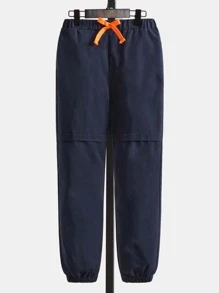 SHEIN 男孩腰部打結蘿蔔褲