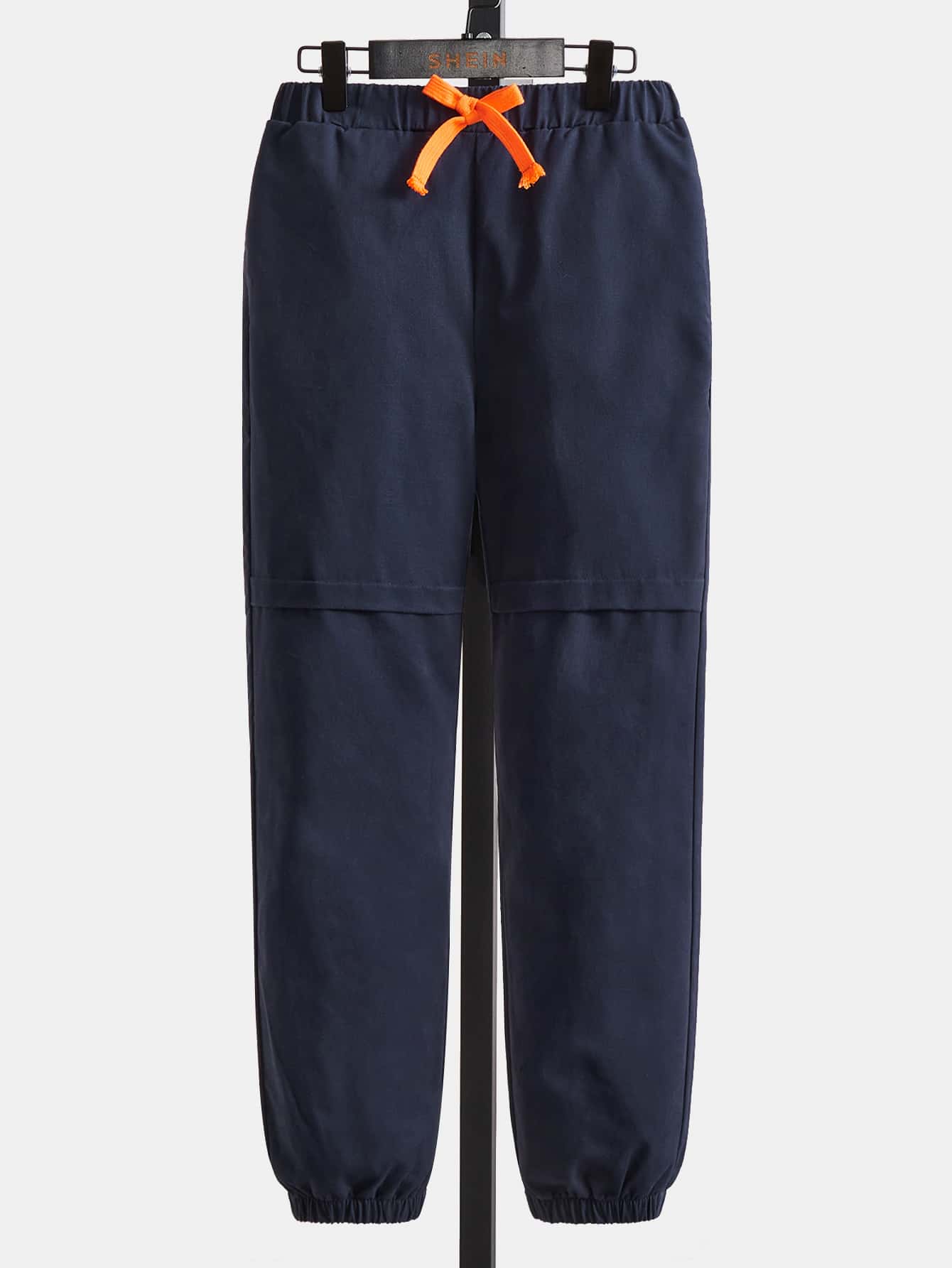 SHEIN 男孩腰部打結蘿蔔褲