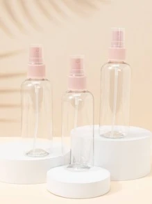 3pcs 100ML Empty Subpackage Bottle , Travel Essentials - Pink - View 1