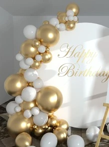 63 piezas de dos tonos guirnalda de globos - Albaricoque - Ver 2