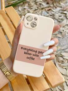 English Slogan Printed Phone Case - Multicolor - View 2