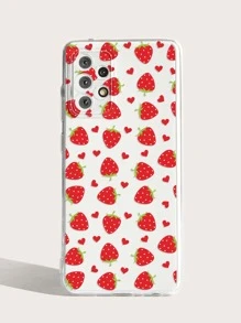 草莓图案手机壳，国际版，非国内版 - 彩色 - 查看 3