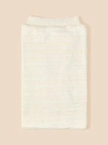 1入組嬰兒前紐扣繈褓毯 - 米色 - 查看 6