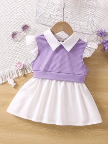 Áo sơ mi có cổ kiểu khối màu dành cho cô gái trẻ với tay áo xù cho mùa hè - Nhiều màu - Xem 1