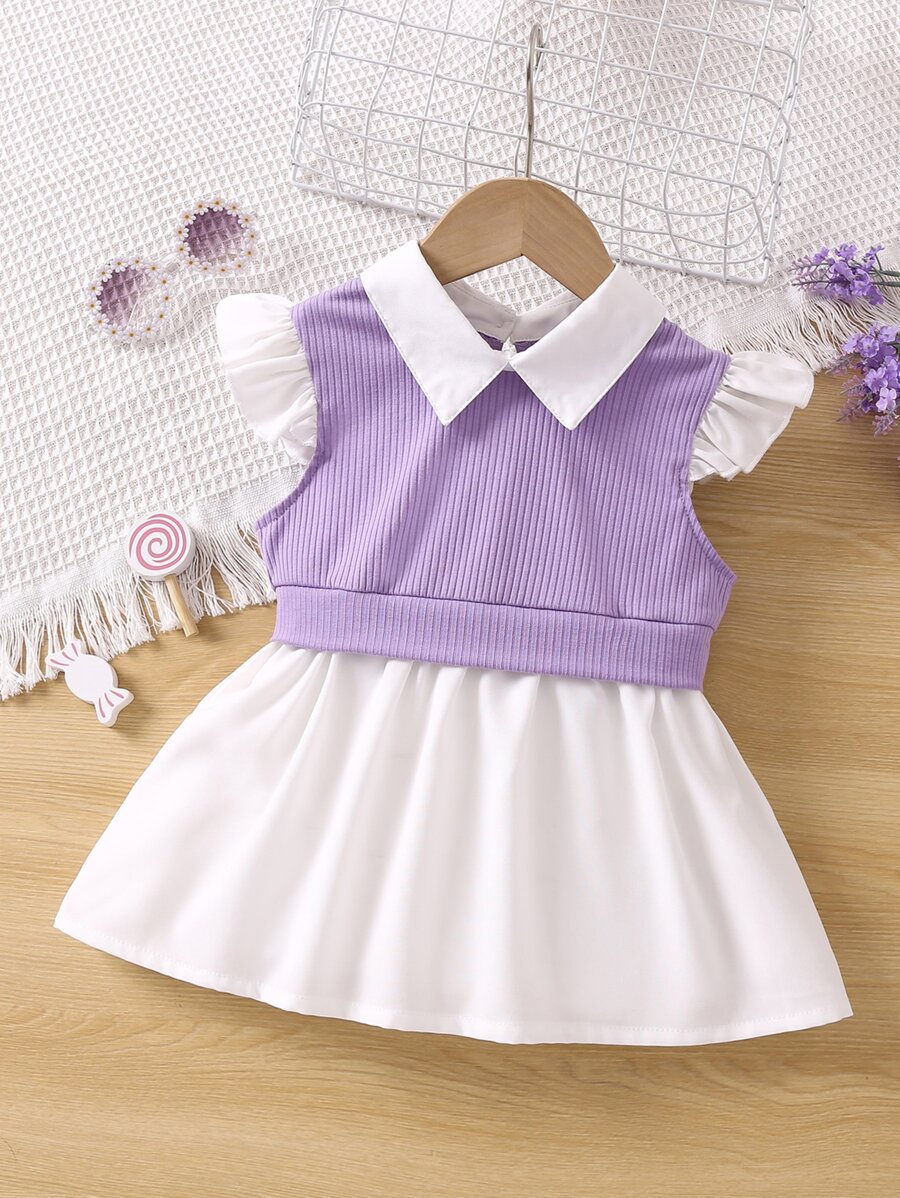 Áo sơ mi có cổ kiểu khối màu dành cho cô gái trẻ với tay áo xù cho mùa hè - Nhiều màu - Xem 1