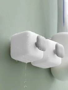 1pc Two Tone Silicone Toothbrush Holder - Grey - View 6