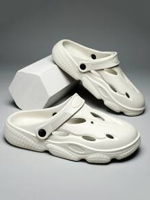 Hombres Zuecos con abertura - Gris Claro - Ver 1