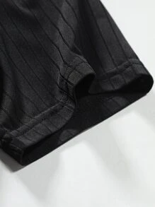 Manfinity Men Letter Graphic Tee - Black - View 4