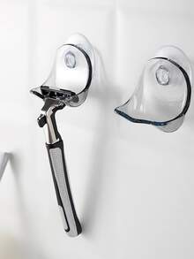 1pc Suction Cup Design Shaver Holder - Grey - View 2