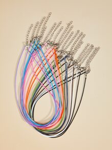 20pcs Minimalist Solid Necklace - Multicolor - View 4