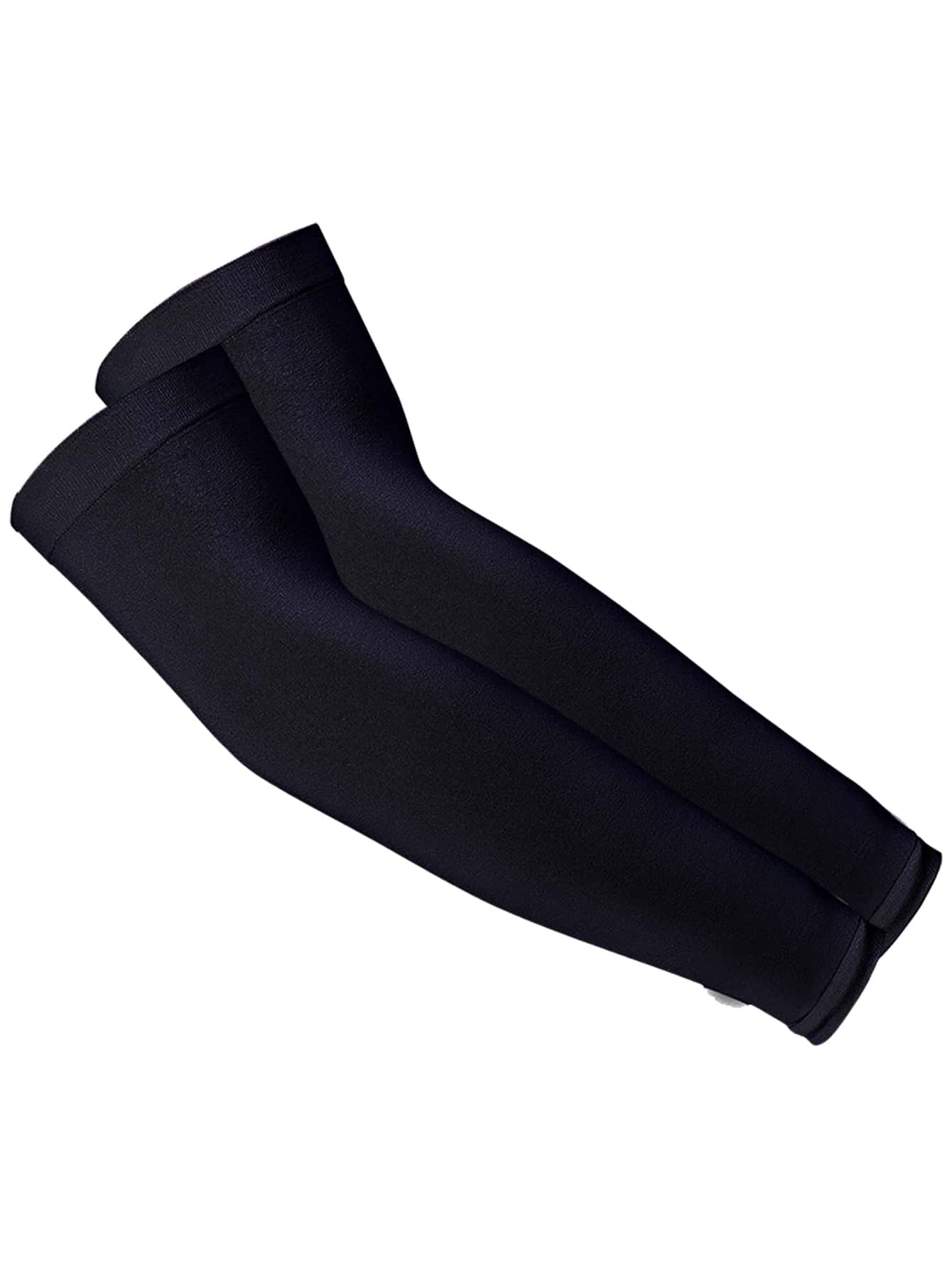 1pair Solid Outdoor Sun-Protection Arm Sleeves,Suitable For Cycling,Riding Motorcycle And Skiing - Black - View 1