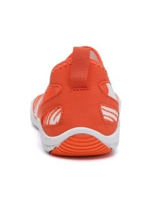 Men Waves Swirl Twirl Pattern Slip-On Sneakers - Orange - View 4