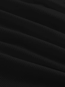 SHEIN MOD Rib-Knit Enkel Enkel T-Shirt