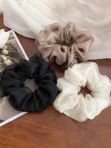 3 cái Scrunchie rắn tối giản - Nhiều màu - Xem 5