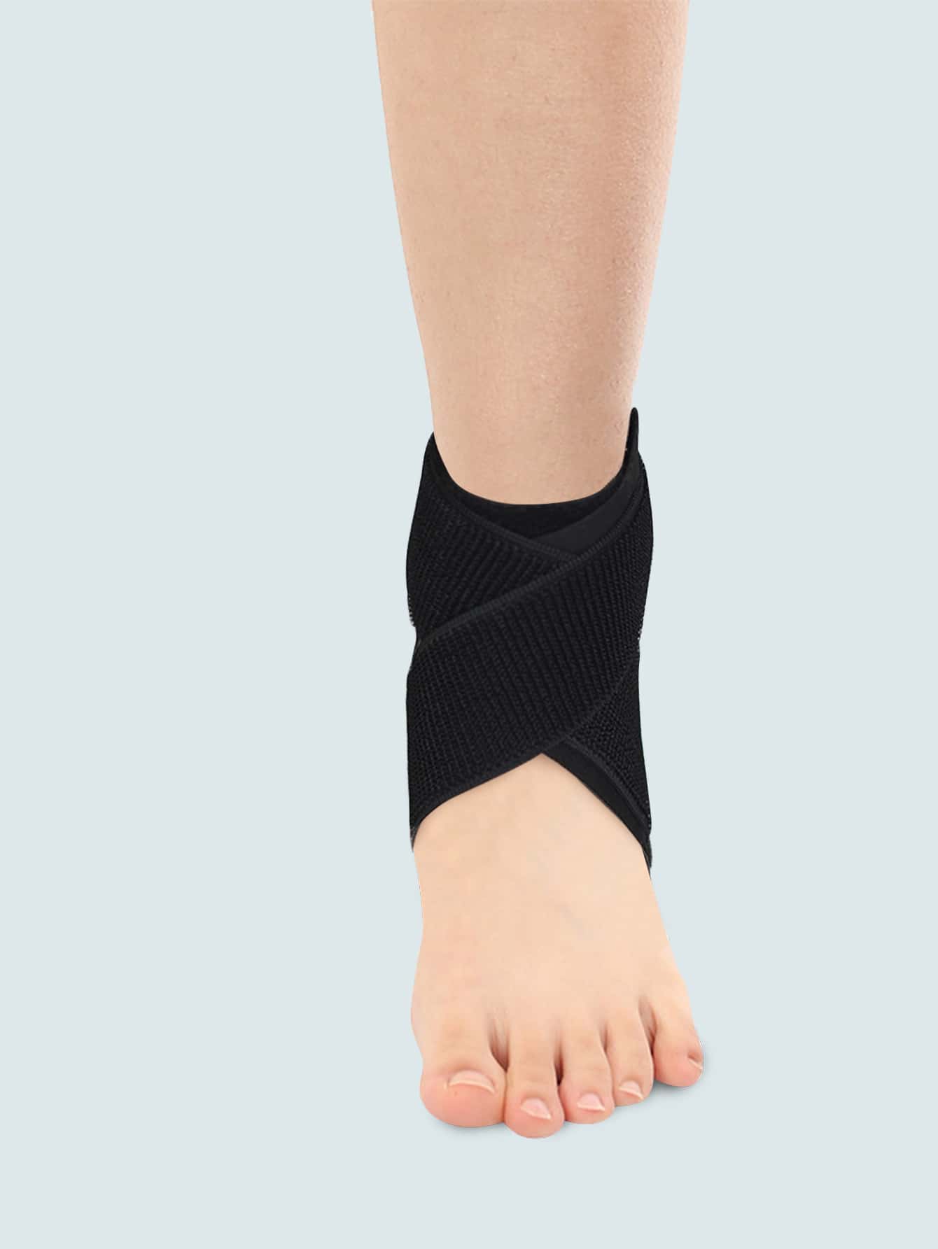 1pc Plain Ankle Pad - Black - View 1
