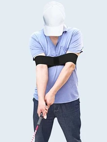 1pc Golf Arm Posture Training Strap - Black - View 2