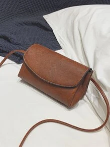 迷你拼接滾邊翻蓋方包