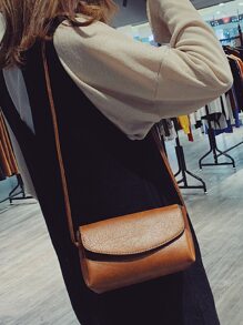 迷你拼接滾邊翻蓋方包