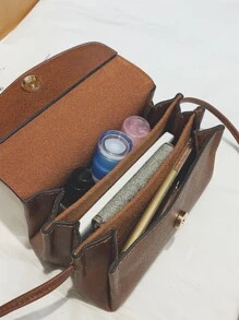 迷你拼接滾邊翻蓋方包