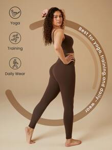 GLOWMODE الجوارب الضيقة المتقاطعة Featherfit™ بمقاس 24 بوصة - سينامون انسبايريشن - مشاهدة 3