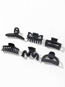 6 cái vuốt tóc thiết kế lượn sóng - màu đen - Xem 3