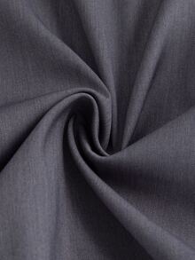 Cazadora de universidad con parche de letra ribete de rayas de hombros caídos - Gris Oscuro - Ver 5