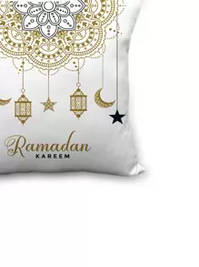 1pc Ramadan Chandelier Print Cushion Cover Without Filler - Multicolor - View 5