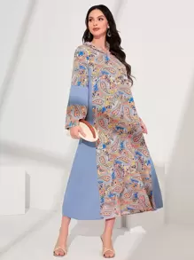 Al Najma 佩斯利印花連帽洋裝