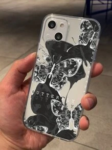 Ốp điện thoại trong suốt họa tiết bướm, phiên bản quốc tế, không phải phiên bản nội địa. - Nhiều màu - Xem 2