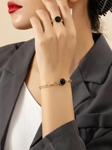 圓形裝飾手環和戒指 - 彩色 - 查看 1