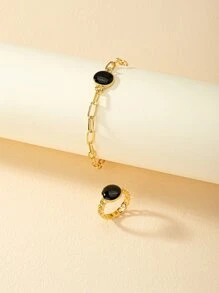 圓形裝飾手環和戒指 - 彩色 - 查看 4