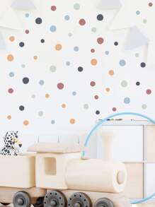 Polka Dot Pattern Wall Sticker Gifts Birthday Graduation - Multicolor - View 2