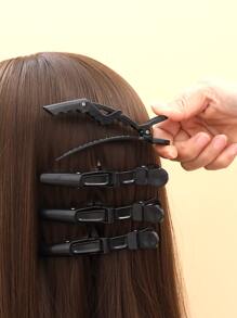 6 kẹp tóc tạo kiểu – Răng rộng & Thiết kế bản lề đôi – Kẹp tóc cá sấu tạo kiểu chuyên nghiệp chất lượng salon tóc, Dụng cụ làm tóc, Sản phẩm và phụ kiện tóc cho thợ cắt tóc Salon Làm đẹp Trở lại trường, Đồ dùng thiết yếu khi đi du lịch ngày lễ, Lược chải ngược, Máy sấy tóc, Tóc, Thợ cắt tóc, Lược cạnh, Lược tạo kiểu, Máy sấy tóc, Keo xịt tóc, Sản phẩm cho tóc xoăn, Kéo cắt tóc, Giáng sinh, Tiệm cắt tóc, Làm tóc, Máy sấy tóc, Sản phẩm cho tóc, Dụng cụ làm tóc, Chăm sóc tóc, Lược tóc xoăn, Thợ cắt tóc, Làm tóc, Tiệm cắt tóc, Thiết bị làm tóc - màu đen - Xem 2