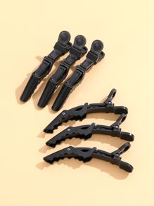 6 kẹp tóc tạo kiểu – Răng rộng & Thiết kế bản lề đôi – Kẹp tóc cá sấu tạo kiểu chuyên nghiệp chất lượng salon tóc, Dụng cụ làm tóc, Sản phẩm và phụ kiện tóc cho thợ cắt tóc Salon Làm đẹp Trở lại trường, Đồ dùng thiết yếu khi đi du lịch ngày lễ, Lược chải ngược, Máy sấy tóc, Tóc, Thợ cắt tóc, Lược cạnh, Lược tạo kiểu, Máy sấy tóc, Keo xịt tóc, Sản phẩm cho tóc xoăn, Kéo cắt tóc, Giáng sinh, Tiệm cắt tóc, Làm tóc, Máy sấy tóc, Sản phẩm cho tóc, Dụng cụ làm tóc, Chăm sóc tóc, Lược tóc xoăn, Thợ cắt tóc, Làm tóc, Tiệm cắt tóc, Thiết bị làm tóc - màu đen - Xem 4