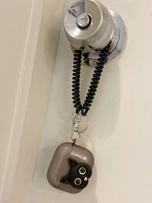 Cat Decor Case Compatible With AirPods - Black - View 4