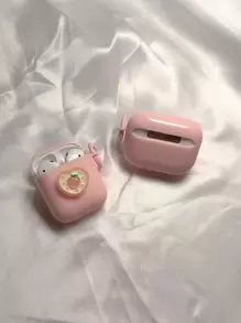 浅粉色郁金香耳机盒，3D桃色耳机盒，兼容Apple 1/2/3/4，Pro/2 - 粉色 - 查看 2