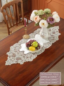 Floral Embroidery Table Runner - Multicolor - View 3