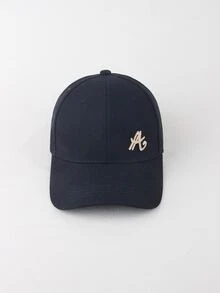 水鑽字母裝飾棒球帽 - 黑色 - 查看 1