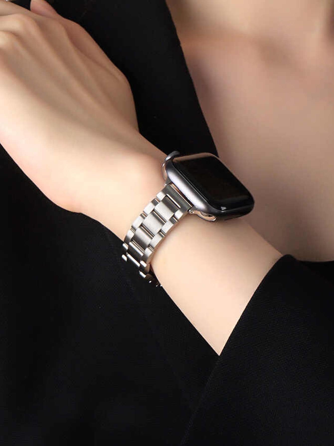 金屬錶帶適用於Apple Watch - 銀色 - 查看 1